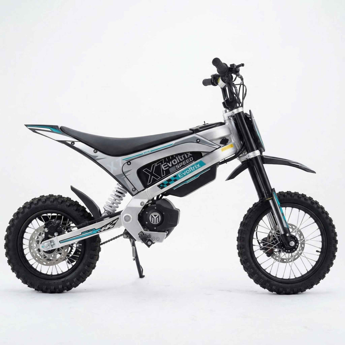 Evoltrix X7 electric dirt bike side profile
