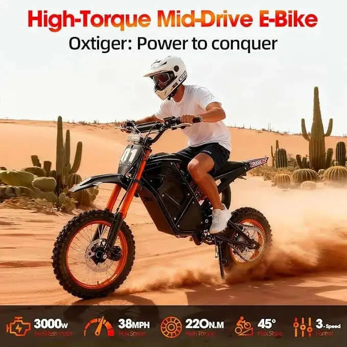 Evoltrix Rogue MX-01 Off-Road Electric Bicycle, Desert Off-Road Ride