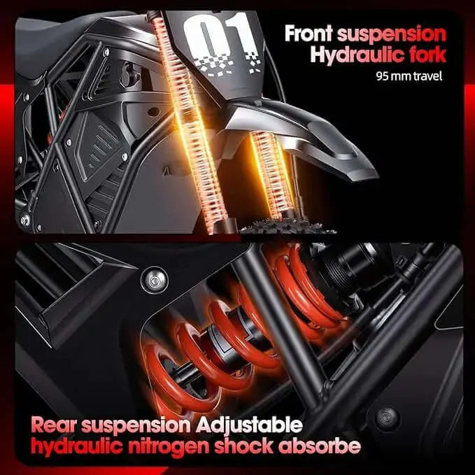 Evoltrix Rogue MX-01 Off-Road Electric Bicycle, Frame & Suspension System