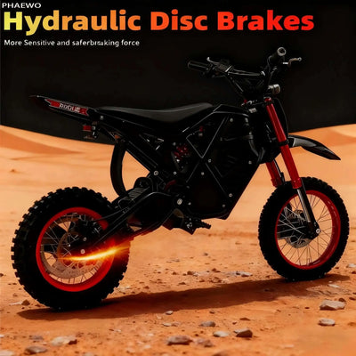 Evoltrix Rogue MX-01 Off-Road Electric Bicycle, Hydraulic Disc Brakes