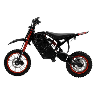Evoltrix Rogue MX-01 Off-Road Electric Bicycle, Red Wheel Edition Side View