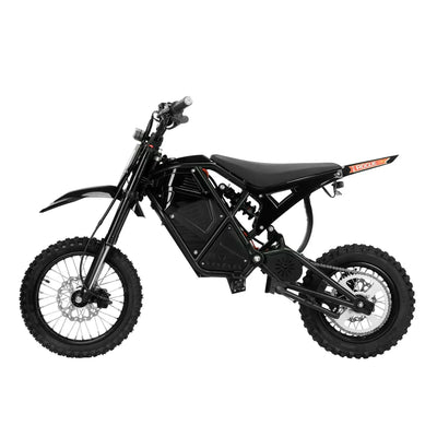 Evoltrix Rogue MX-01 Off-Road Electric Bicycle, Matte Black Side Profile View