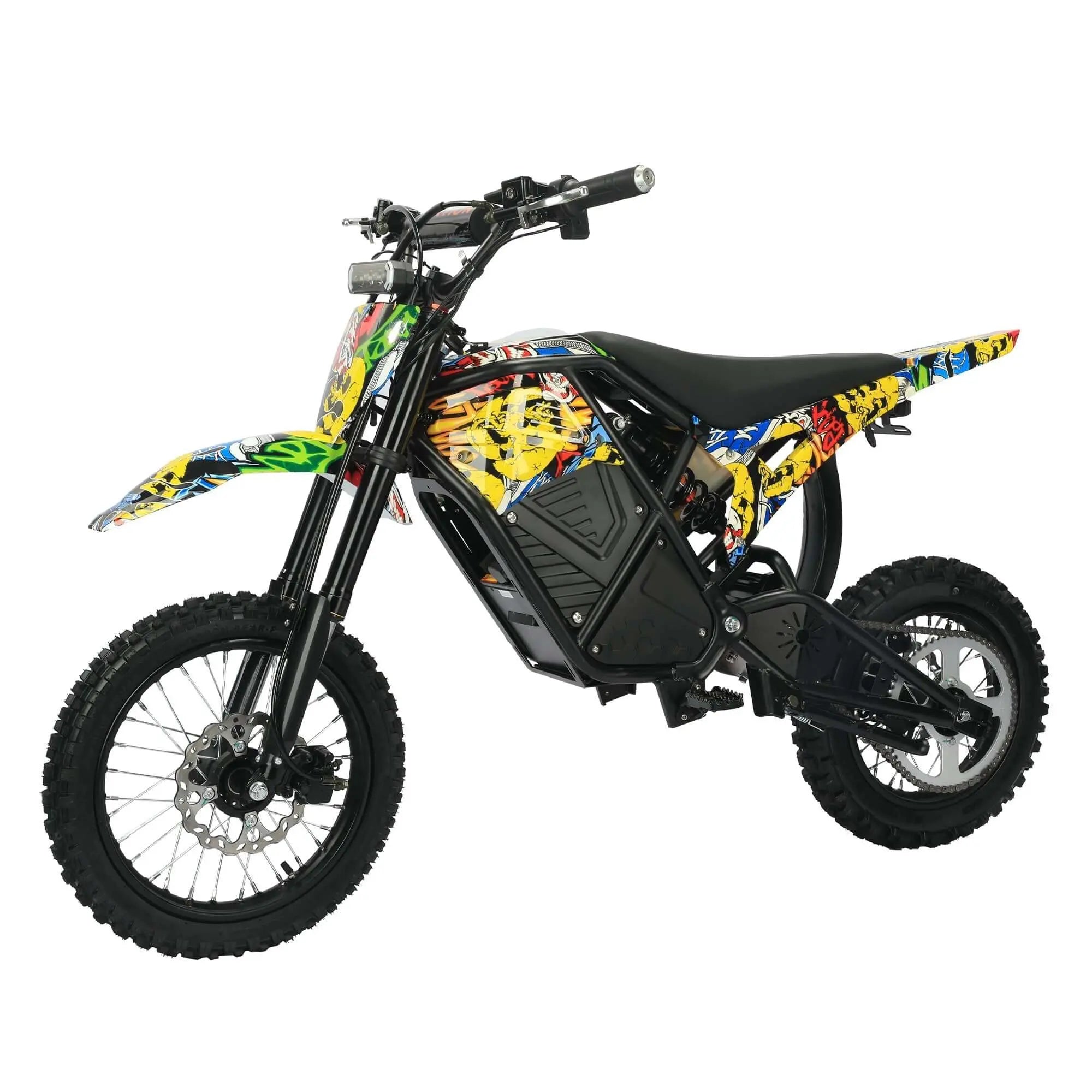 Evoltrix Rogue MX-01 Off-Road Electric Bicycle, Colorful Graphic Edition