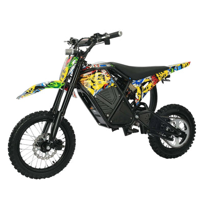 Evoltrix Rogue MX-01 Off-Road Electric Bicycle, Colorful Graphic Edition