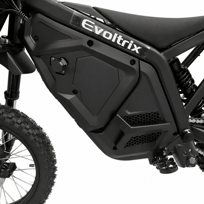 Evoltrix MAX-60 electric dirt bike component detail