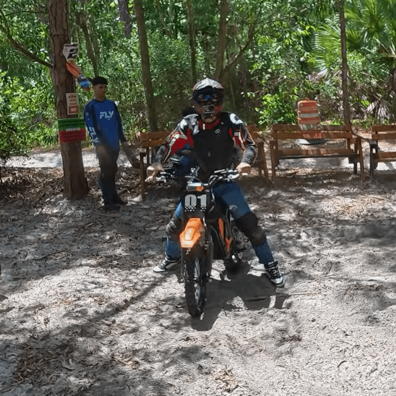 Evoltrix MAX-60 off-road electric dirt bike in action