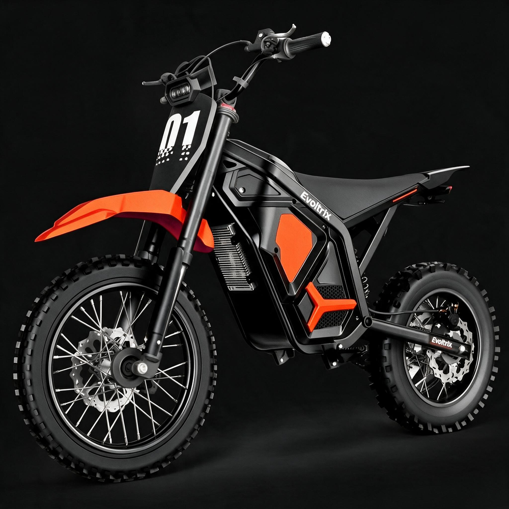 Evoltrix MAX60 electric dirt bike trail riding